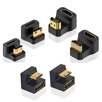 8K UHD U Form 180 Grad HDMI-kompatibel 2,1 Adapter Up Down Mini-HD zu HD Extender für Monitor HDTV Tablet