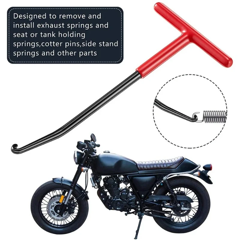 1pc Motorrad Auspuff Frühling Haken Universal T Förmigen – Bild 4