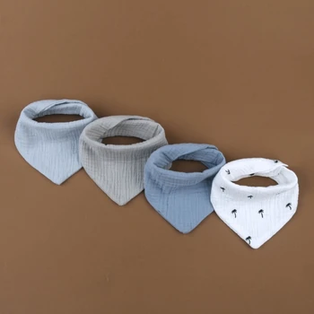 Paket Infant Sabbern Lätzchen Druck Spucktücher für Baby Baumwolle Speichel Handtuch G99C (4 Stück)