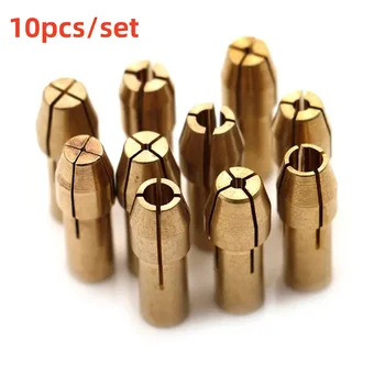 Mini Bohrfutter Adapter 0,5mm-3,2mm Mini Bohrfutter Chuck Adapter Micro Spannzange Messing (10 Stück)