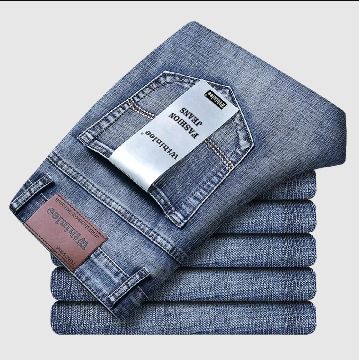 Neue Business-Herren jeans lässig gerade Stretch-Mode – Bild 2