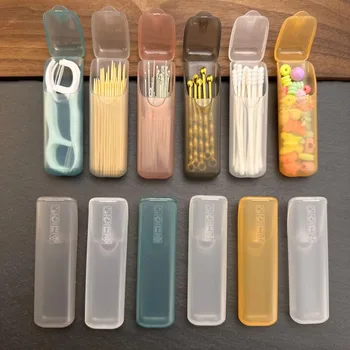 Mini Tragbare Aufbewahrungsboxen, Kleinteile-Organizer für Reisen, Zahnstocher, Zahnseide, Pillen