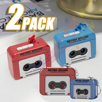 Kreative Recorder Schlüsselbund Lustige Kassette Schlüsselring Musik Player Paar Freunde Geschenk Student