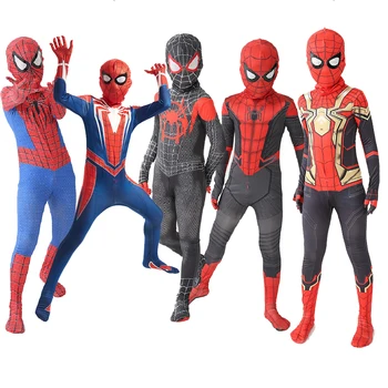 Spider-Gwen Zentai-Halloween-Kostüm für Erwachsene - Kapuzen-Spandex-Overall mit aufziehbarer Spandex-Maske