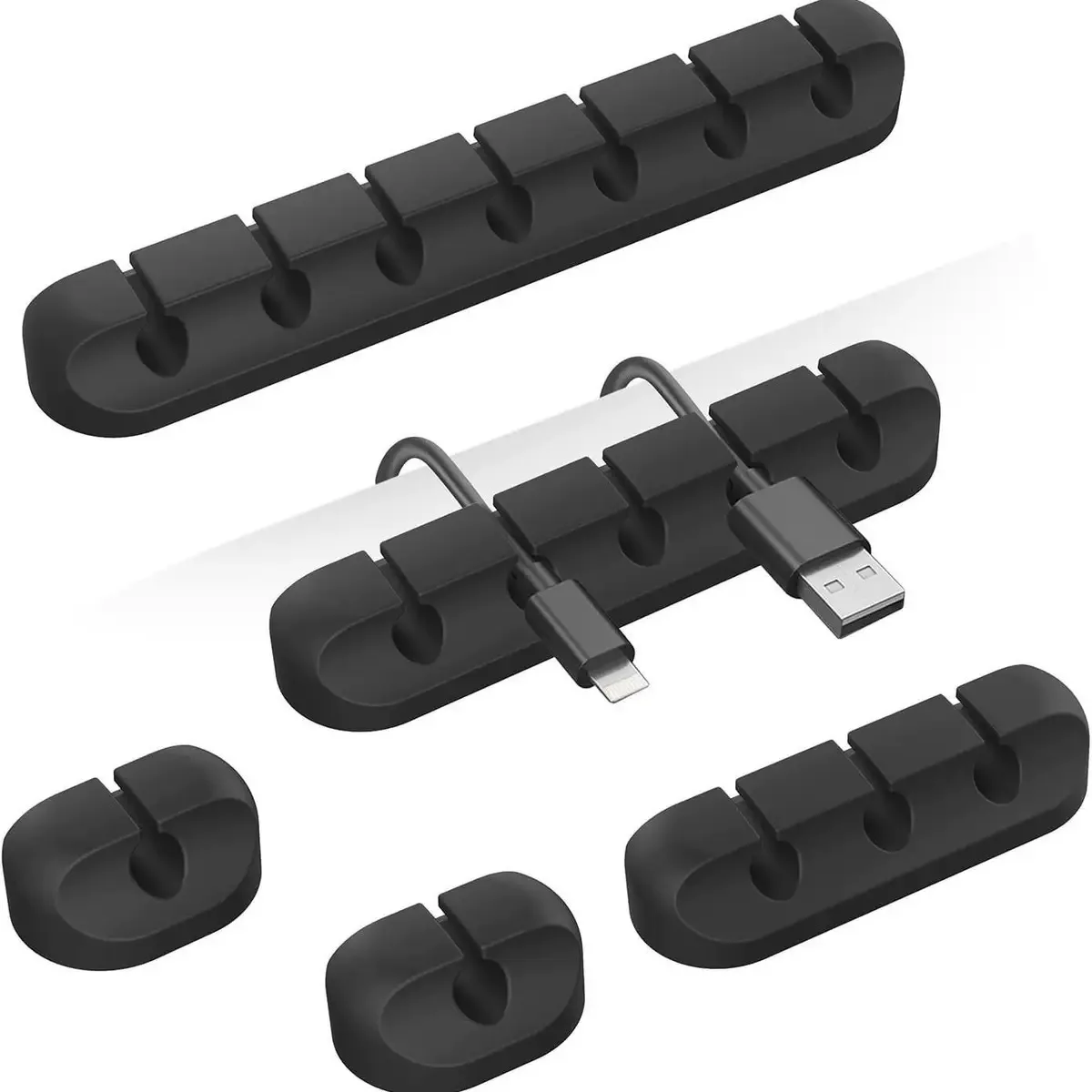Selbstklebende Kabelhalter-Clips, Kabelmanagement – Bild 4