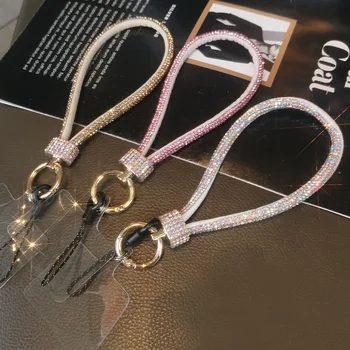 Handy-Lanyard-Anhänger, Handyband, Schlüsselanhänger am Telefon, Handgelenkkette, luxuriöse