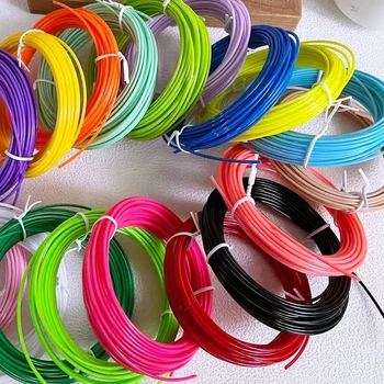 3D-Stift-Filament PLA Regenbogenfaden 25m bis 200m Rolle 1,75mm Durchmesser 5 bis 32 Farben DIY Druckmaterial