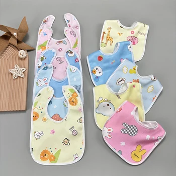 Wasserdichte Baby-Lätzchen mit Niedlichen Mustern, Speicheltuch für Neugeborene und Kleinkinder, Weiches