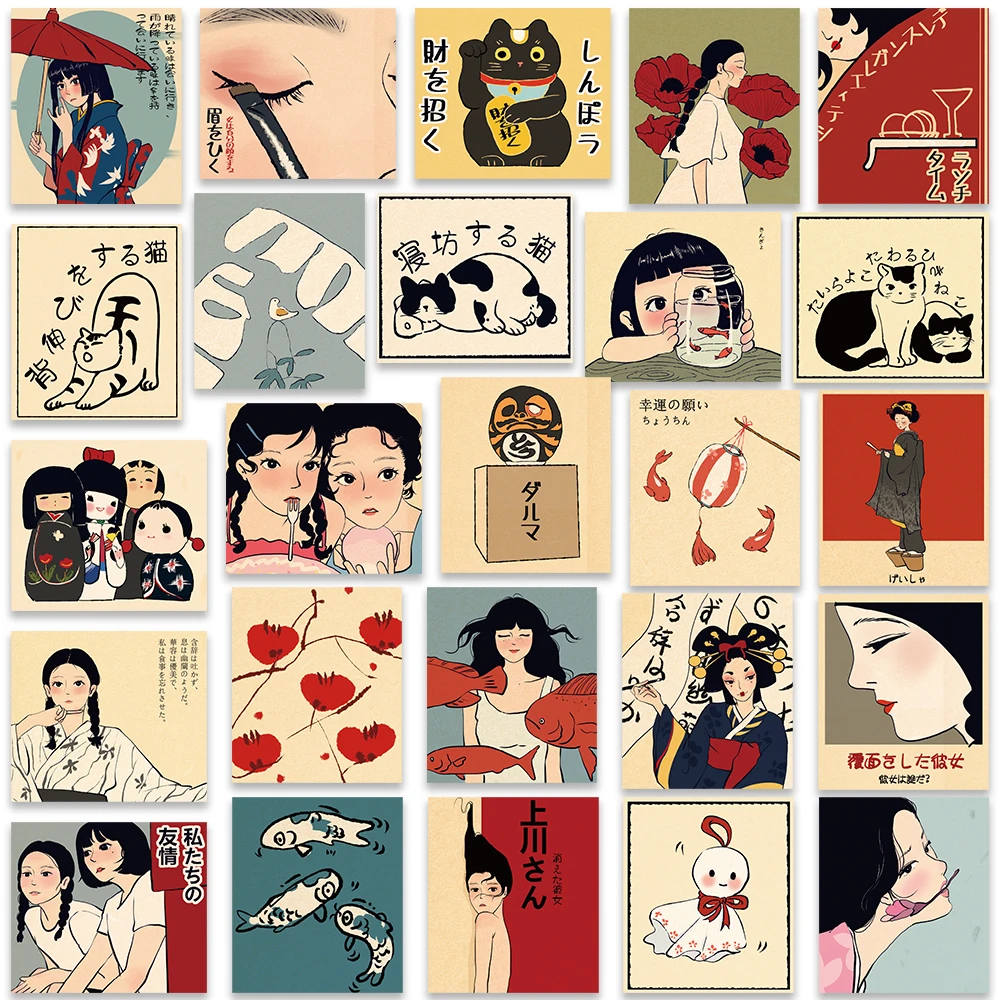 50 stücke Vintage klassische japanische Anime Sammelalbum – Bild 3