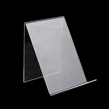Acryl Buchständer Fotorahmen Broschüre Kunstwerk Halter Organizer