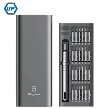 Präzisions-Schraubendreher-Set, 51-in-1-Griff, tragbarer Stift, manuelles Handwerkzeug-Set, magnetischer