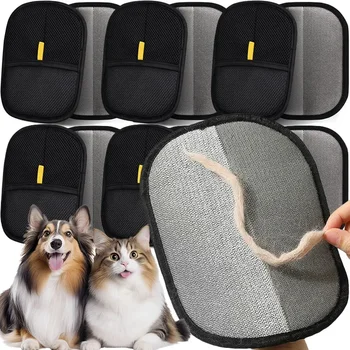 Tierhaarentfernerbürste Kätzchenhaarentferner Handschuhe Enthaarungsbürste Handschuh für Hund Katze