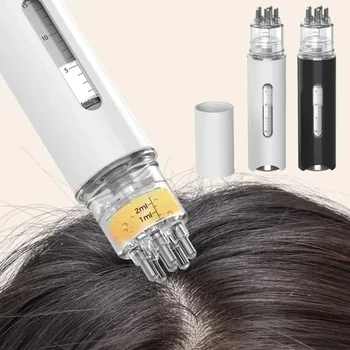 Tragbare Kopfhaut Applikator Flüssigkeit Kamm Mini Massager Ätherisches Öl Flüssigkeit Führung Massage Anti