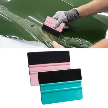 Filzkante Rakel Fenster Tönung Werkzeug Auto Vinyl Wrap Schaber Kunststoff Spachtel Kratzfreie Folie DIY Rakel