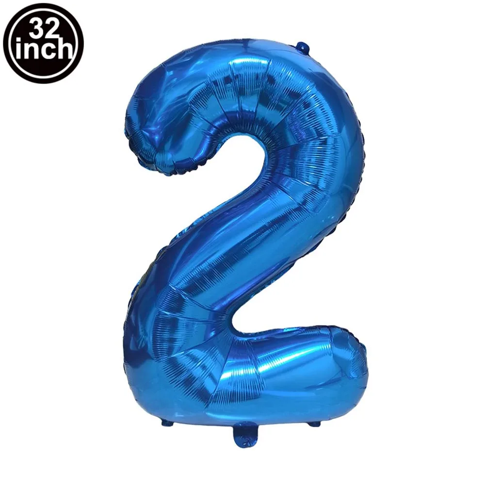Blauer Ballon mit großen Zahlen, 32 Zoll, 0, 1, 2, 3, 4, 5 – Bild 3
