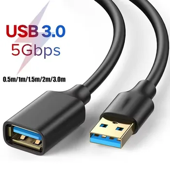 USB-Verlängerungskabel, USB 3.0 2.0-Verlängerungskabel für Smart TV, SSD, Xbox One, Laptop, PC, schnelle