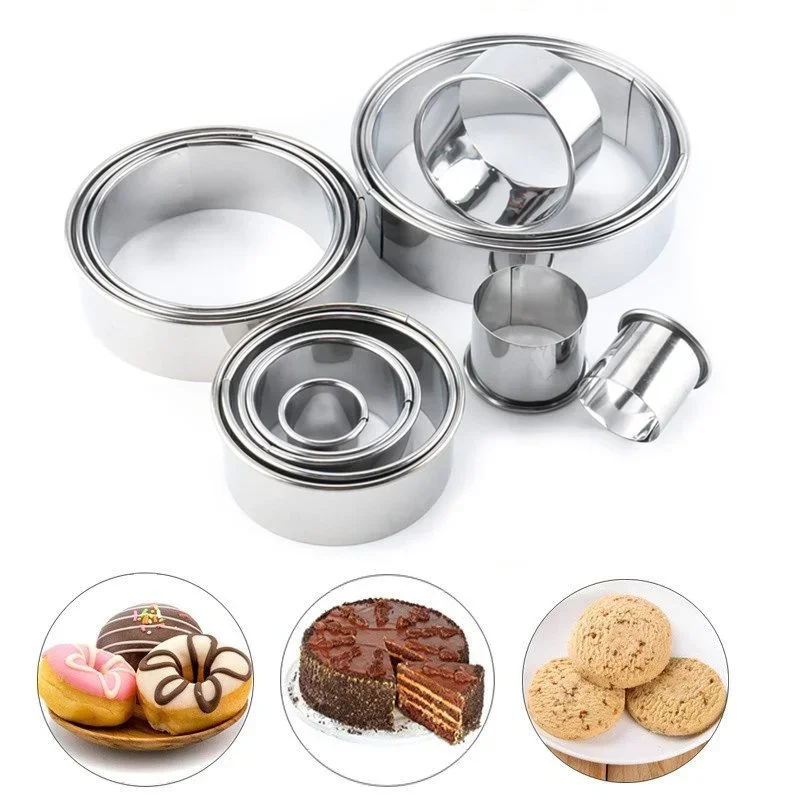 11 teile/satz Edelstahl Runde Cookie Keks Schneider DIY – Bild 5