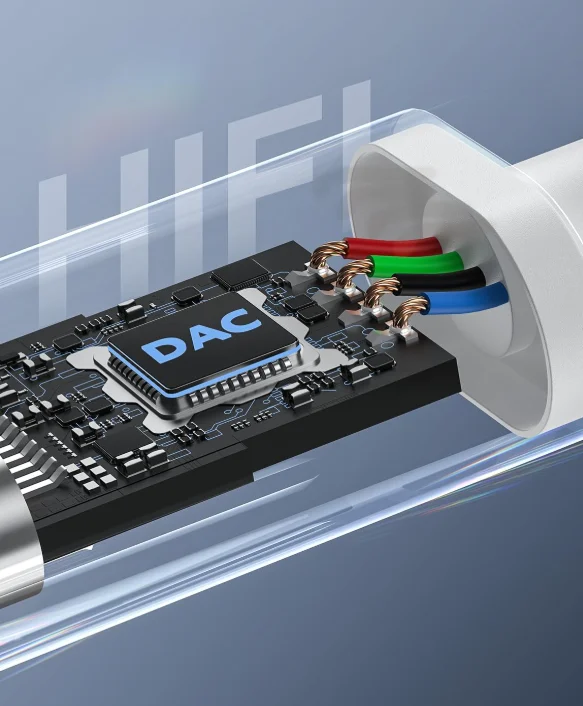 USB-C auf 3,5 mm Kopfhörer-Adapter, HiFi, 2er-Pack – Bild 2