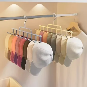 Hutablage im Instagram-Stil mit Haken zum Aufhängen, passend für 8 hohe Kappen für Wohnheim, Schrank
