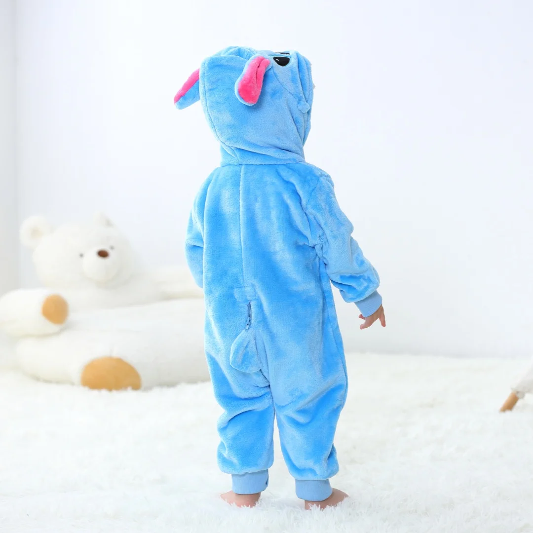 Baby Kigurumi Stich Cartoon Strampler Infant Kinder Tier – Bild 3