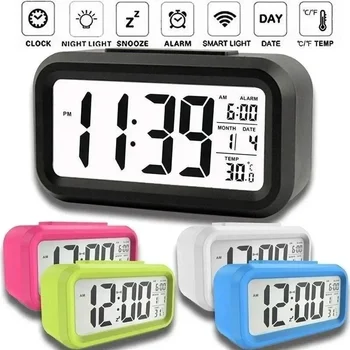Led Digital Wecker Hintergrundbeleuchtung Daten Zeiten Kalender Desktop Multi-funktion Elektronische