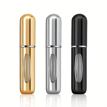 Mini nachfüllbarer Parfümzerstäuber aus Aluminium, Reise-Parfümzerstäuber 5 ml, tragbarer Parfümspender