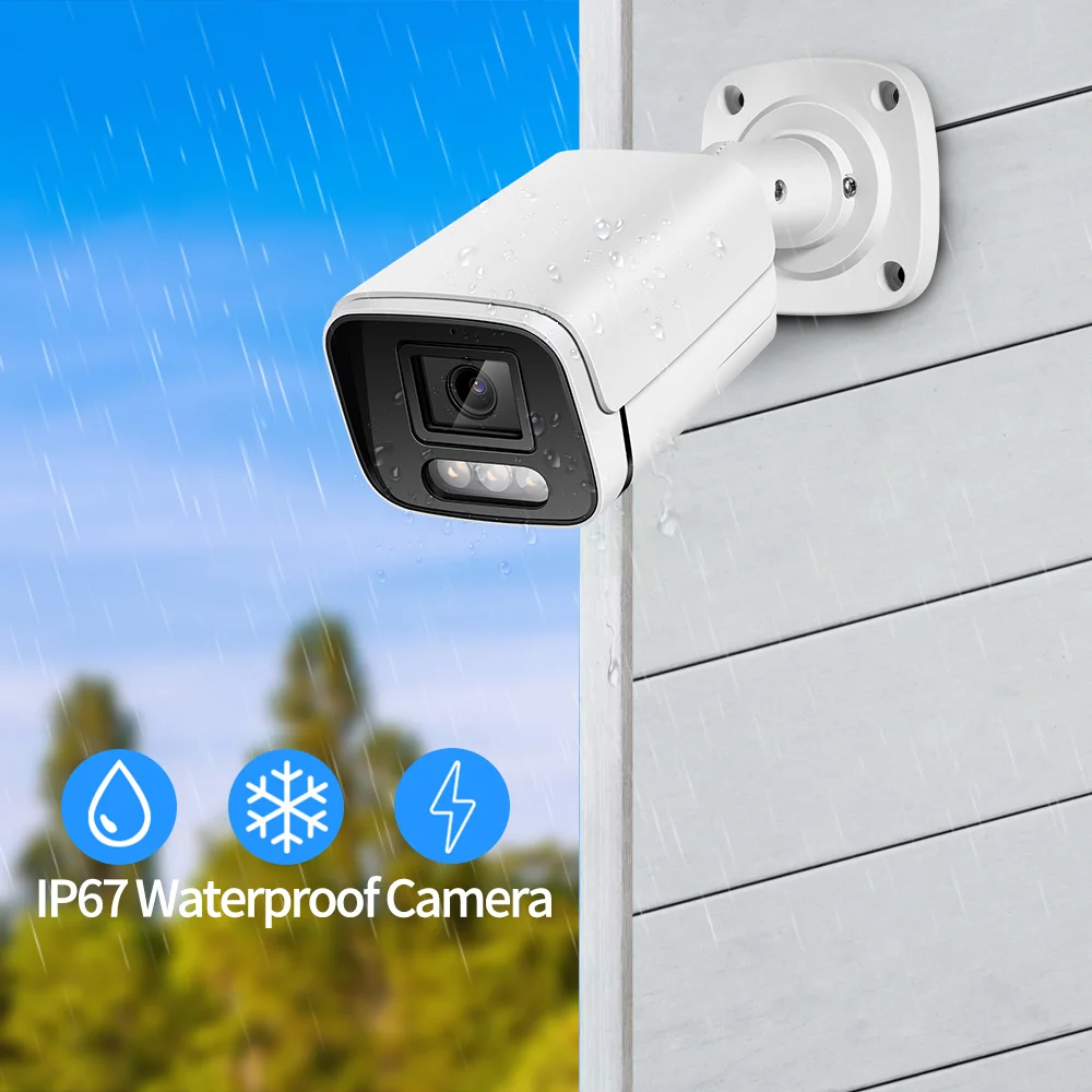 Neue 4K 8MP IP Kamera Audio Outdoor POE H.265 Onvif Metall – Bild 5