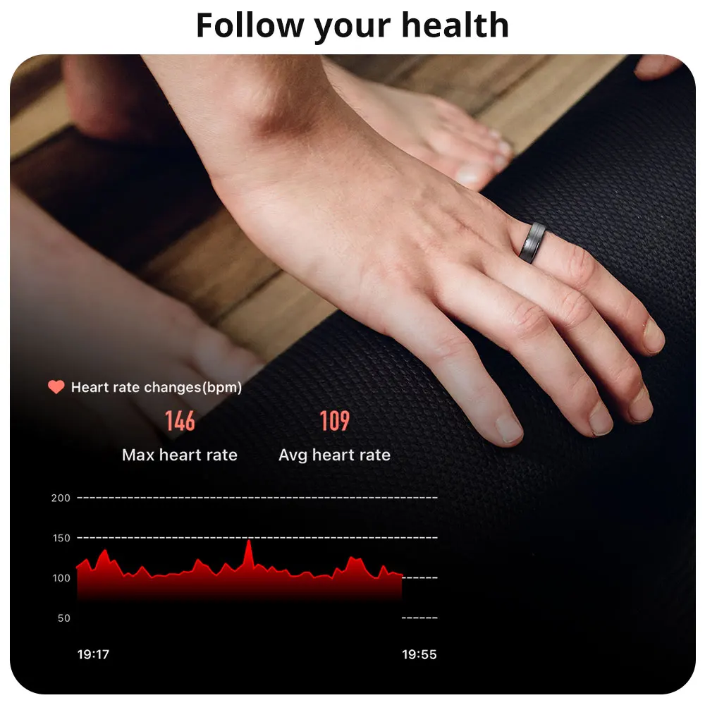 2025R06 Smart Ring Männer Frauen Gesundheit Monitor IP68 – Bild 3