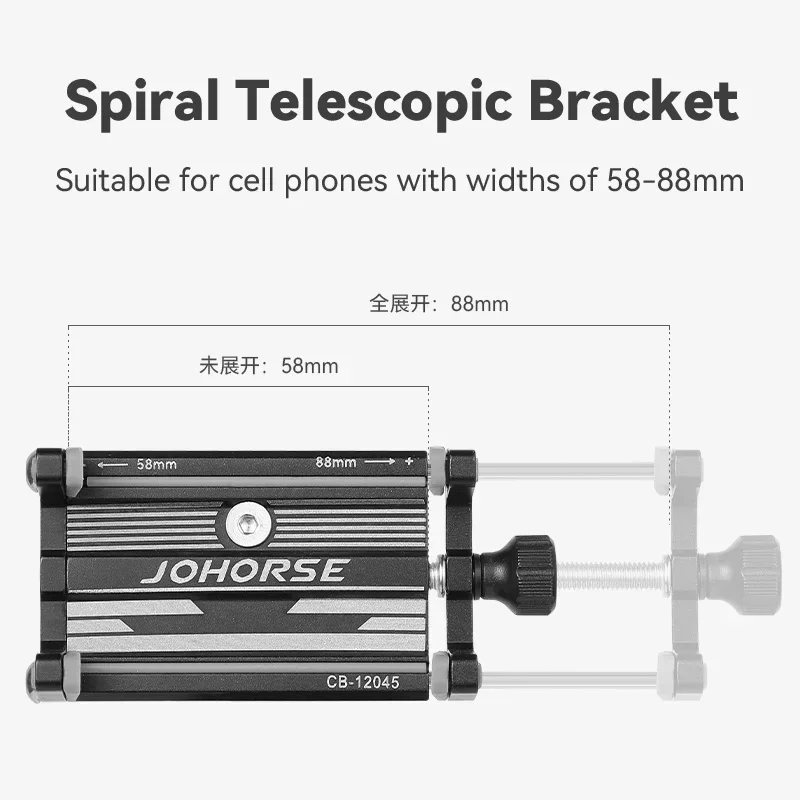 Motorrad Telefon Halter Elektrische Fahrrad Smartphone CNC – Bild 4