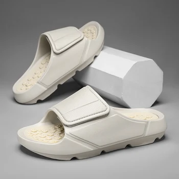 Sommer Männer Massage Hausschuhe Seiten Indoor Outdoor Sandalen Strand Casual Schuhe Weiche Sohle Rutschen