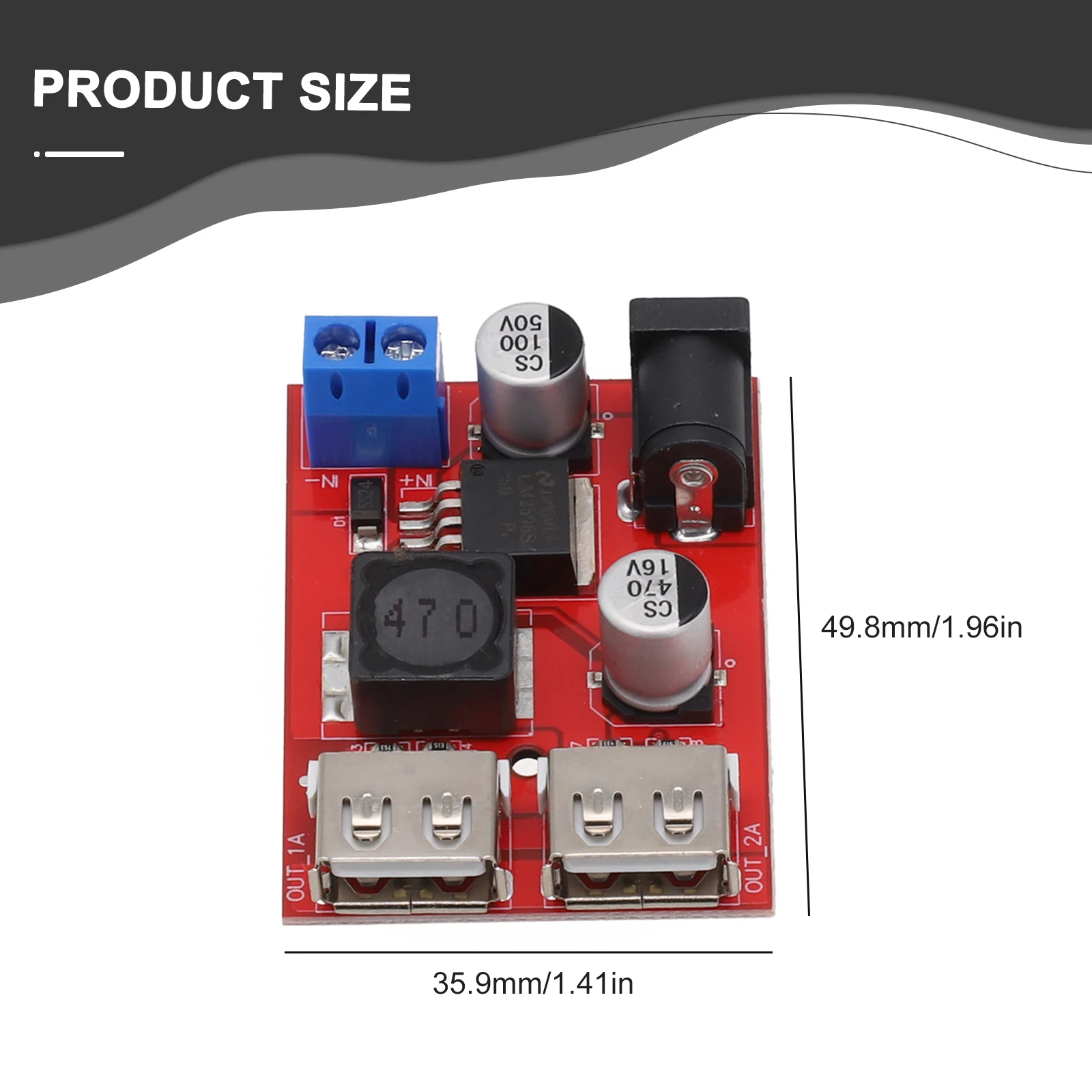 1Pcs Solar Controller Ladegerät Bord Mit Dual USB Ports 5V 3A – Bild 5