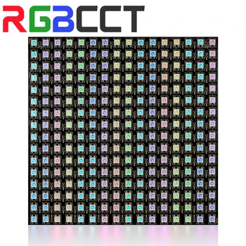 WS2812B RGB Flexible 16x16 8x32 256 Leds Pixel Panel Matrix Bildschirm Led-modul WS2812 IC ECO Individuell