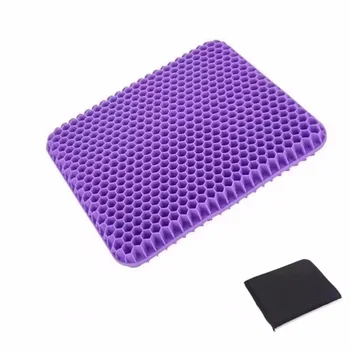 Gel-Sitzkissen, Sommer, atmungsaktiv, Wabendesign zur Druckentlastung, Rücken- und Steißbeinschmerzen