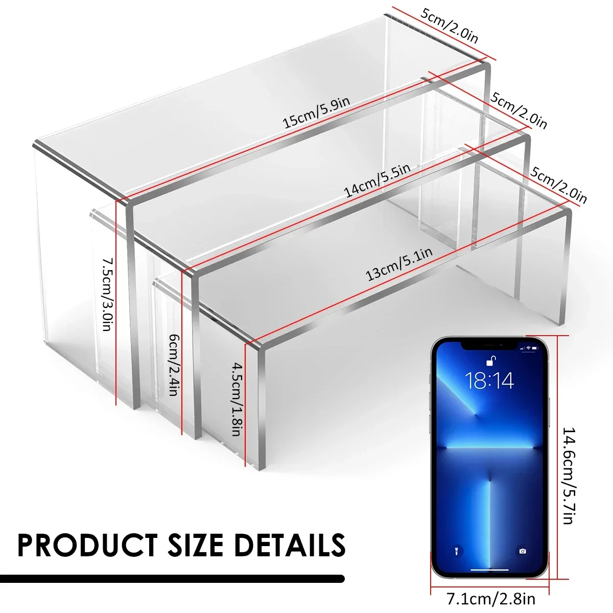 3/6/9/12Pcs Acryl Display-ständer Multifunktionale – Bild 3