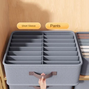 Kleiderschrank Kleidung Lagerung Organizer Pullover T-Shirt Lagerung Box Verdickte Hosen Lagerung Box Mit PP