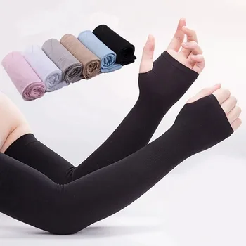 Eis Seide Ärmel Sonnenschutz Manschette Arm Ärmel Lange Handschuhe Sonne UV Schutz Hand Schutz Abdeckung