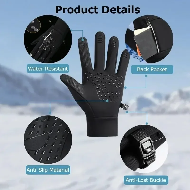 Winter warme Touchscreen-Handschuhe im Freien wind dichte – Bild 2