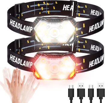9 Led Starke Licht Scheinwerfer USB Aufladbare Motion Sensor Scheinwerfer Tragbare Angeln Camping Outdoor Kopf