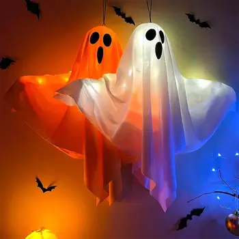 Halloween Party LED Glow Ghost Home Indoor Outdoor Dekoration Lieferungen 2024 Spukhaus Bar Hängende Horror