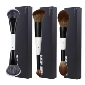 Doppelseitiger Foundation-Pinsel F4 Puder F1 Rouge Kontur F2 Make-up-Pinsel mit Verpackungsbox
