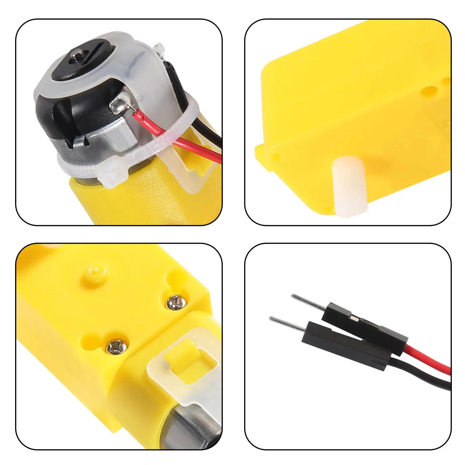 2 Stück TT Motor Dual DC 3-6V Getriebemotor 200 U/min – Bild 2