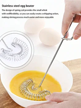 Küchenschneebesen, Spirale, Schneebesen, Frühlings-Sauce-Whipper zum Mischen, Mischen, Rühren