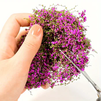 Mini-Ranken- und Blumenmodell-Set - 3 Gramm/0,05 Unzen künstlicher Grünpflanzen, geeignet für Modellhäuser