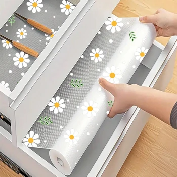 Daisy Flower Küchenschrank-Matte, wiederverwendbare Schubladenmatte, Küche, Esstisch, Isoliermatte