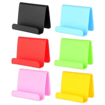 Handy Halter Tisch Desktop Ständer Kunststoff Schreibtisch Halterung Candy Farbe Mini Tragbare Halter
