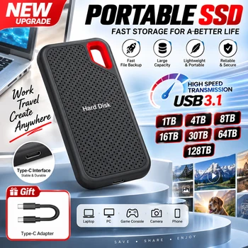 Stabile Solid-State-Festplatte Hochgeschwindigkeits-Externe Festplatte 1TB Tragbare SSD -Festplatte für Laptop