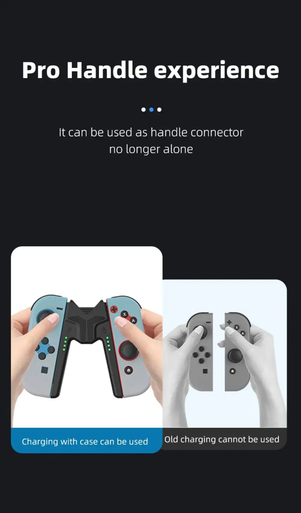 Aolion Ladegriffhalterung für Switch 2/1 Joycon Griff Gaming – Bild 6
