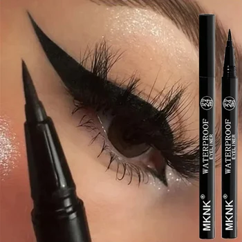 Schwarze Eyeliner-Stifte - wischfest, wasserfest, langlebig und anfängerfreundlich, glattes, hochpigmentiertes