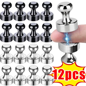 Magnetische Neodym-Reißzwecken, Metall, starke Magnete, Whiteboard, Kühlschrank, Reißzwecke, langlebige