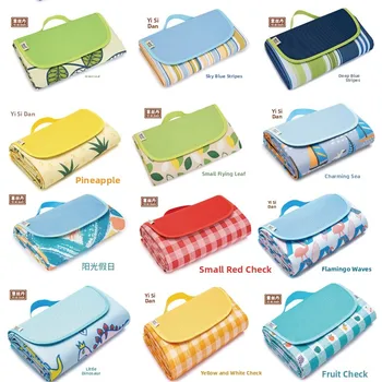 Tragbare Picknickdecke Wasserdicht Outdoor Camping Zeltunterlage Oxford-Stoff Moderner Einfacher Stil
